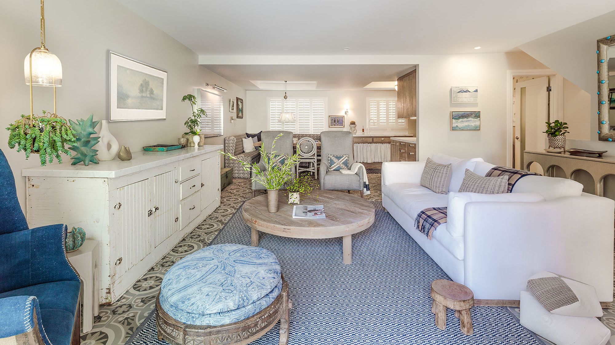 Family Room Coastal Layered Transformation after — Family Room by Bronwyn Poole