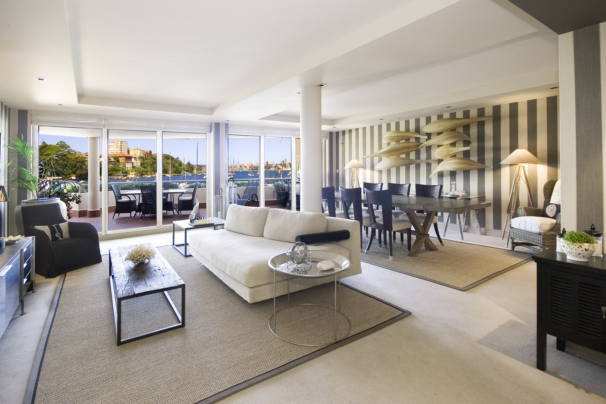 Harbourside Living Room Transformation after — Living Room by Bronwyn Poole