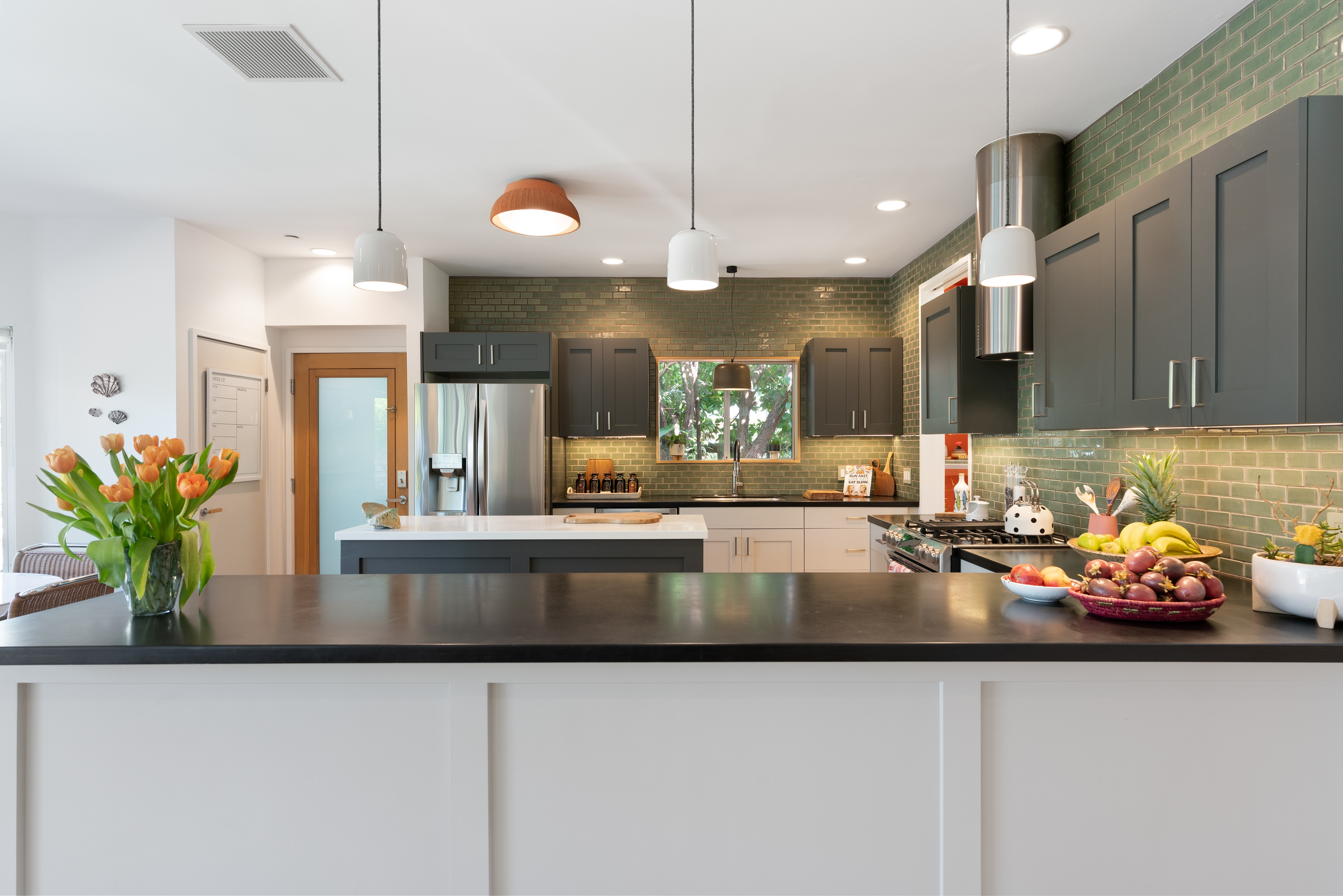 Kitchen Cabinet & Lighting Transformation after — Kitchen by Bronwyn Poole