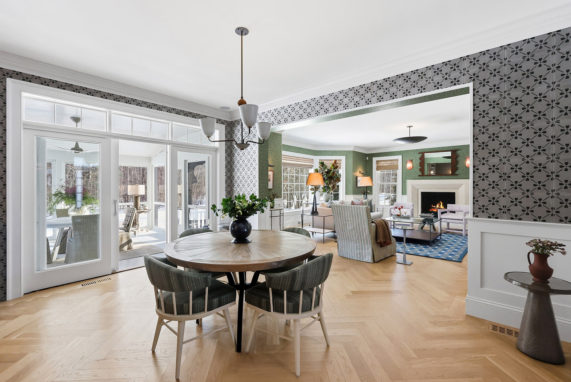 Dining Area & Living Room Vista Transformation after — Dining Area by Bronwyn Poole