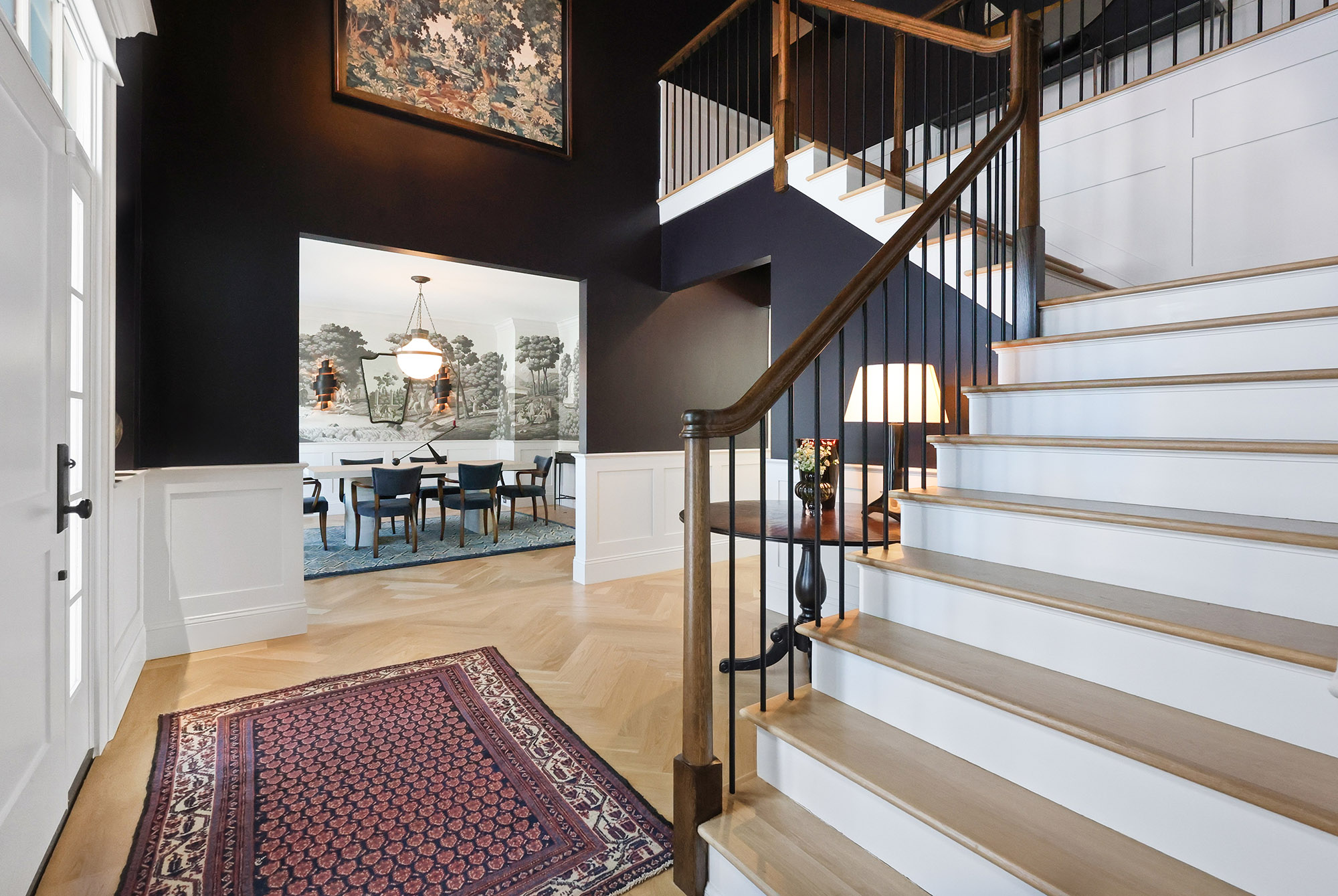 Two-Story Foyer & Staircase Transformation after — Foyer by Bronwyn Poole