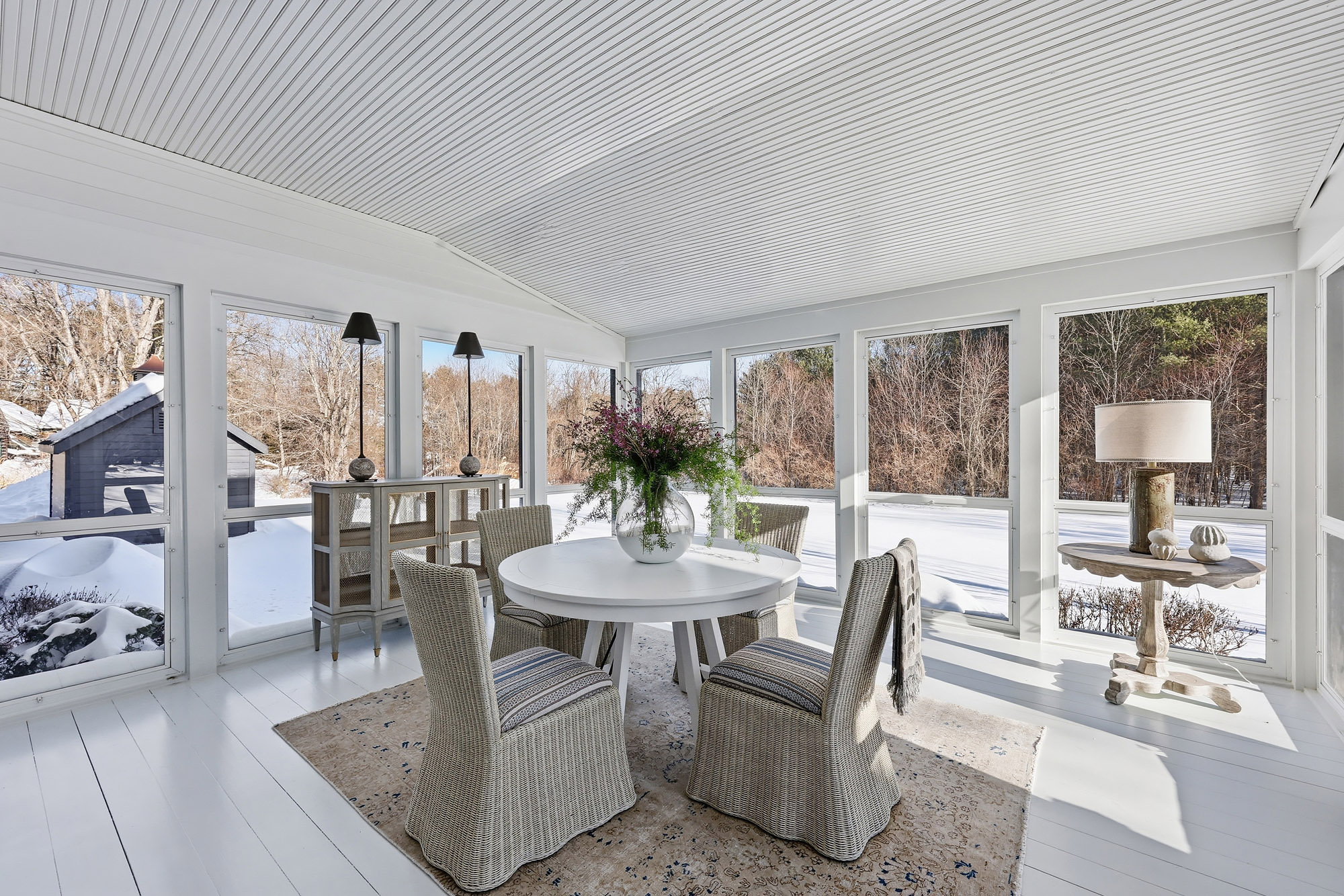 Sunroom White-Out Transformation after — Sunroom by Bronwyn Poole