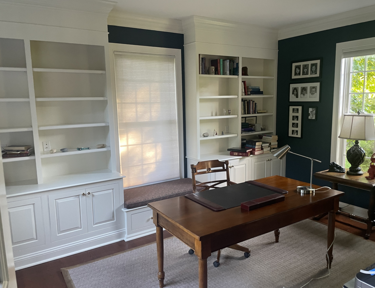 Den Crimson Built-Ins Transformation before — Den design
