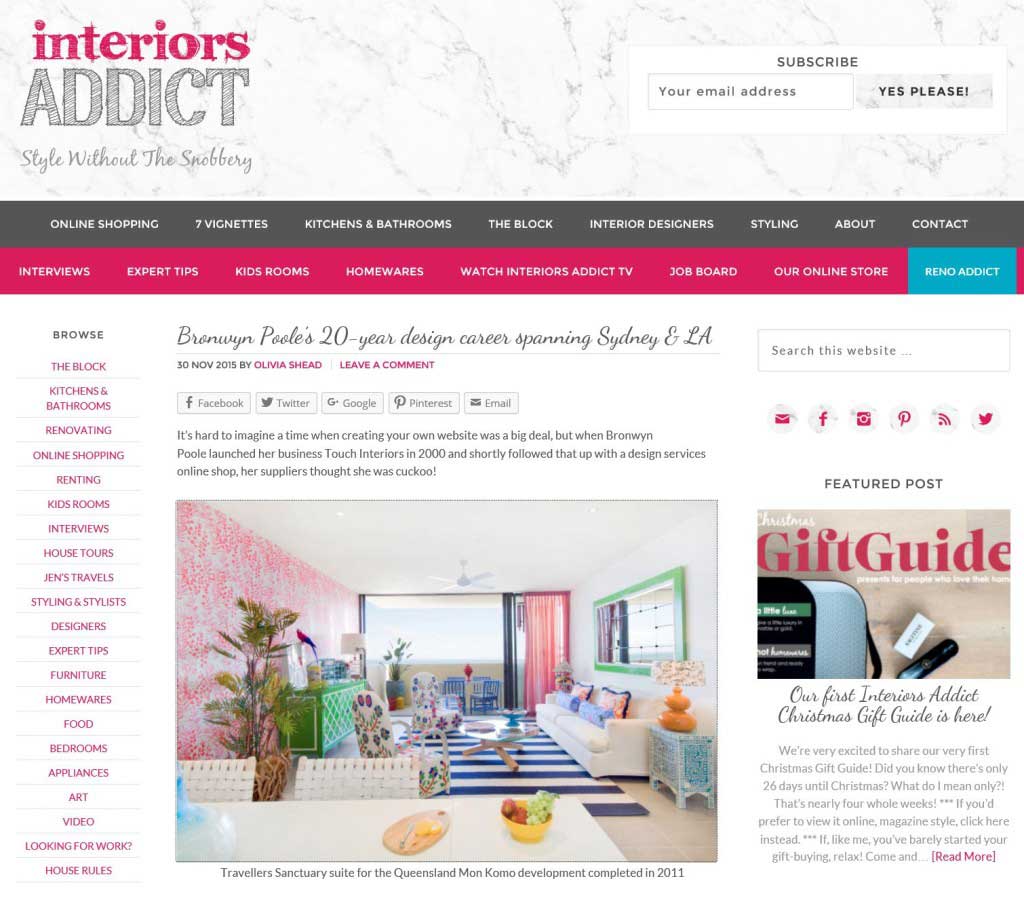 Interiors Addict — Career Interview