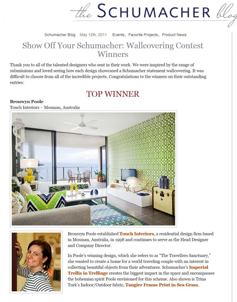 Schumacher International Award